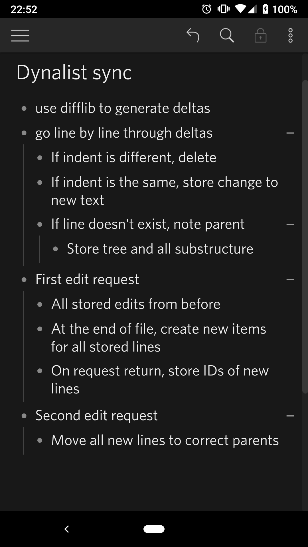The dots on the left zooms into that item.