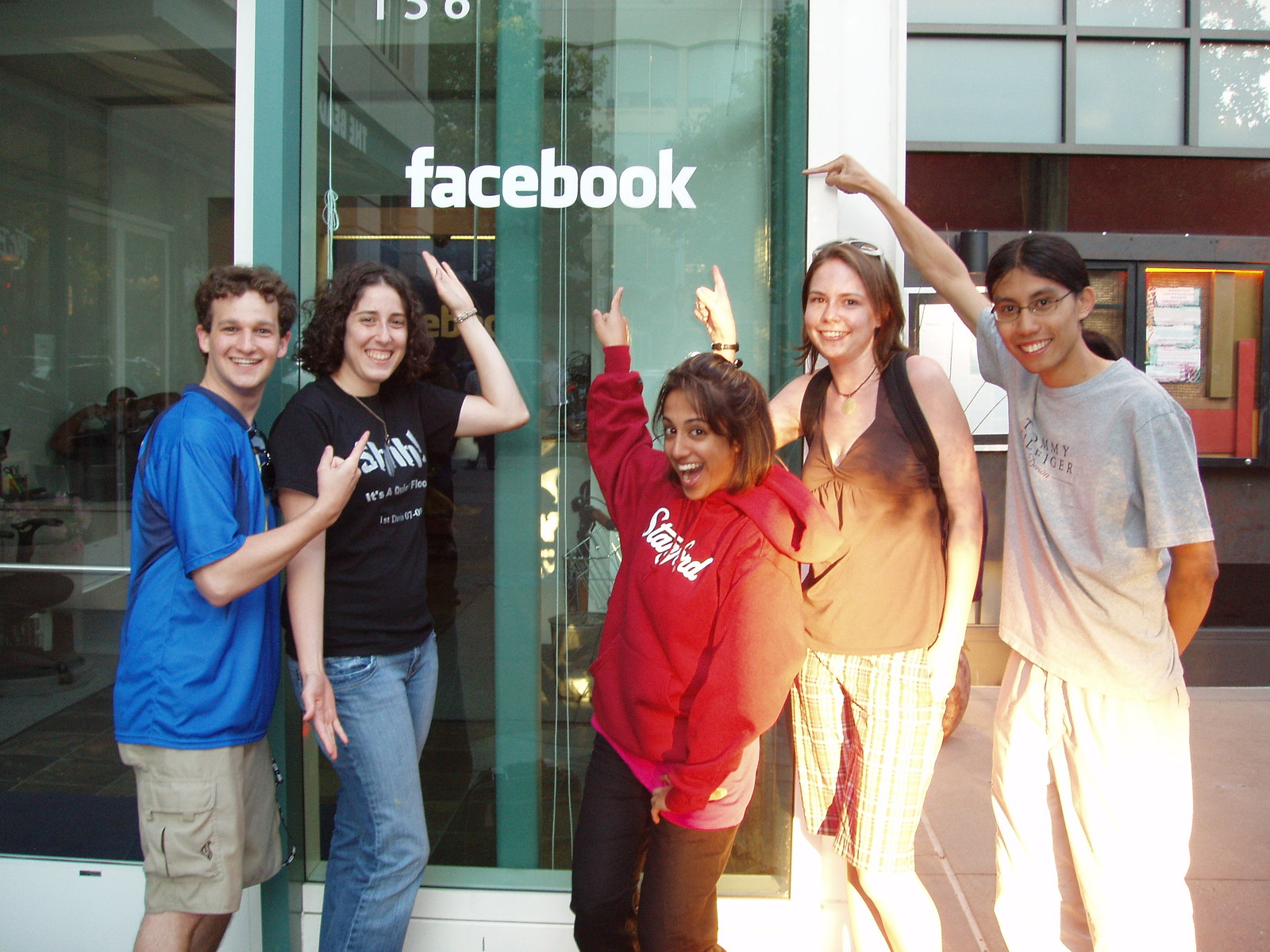 Me in front of the Facebook offices